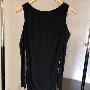 Black Shoulder-less Dress